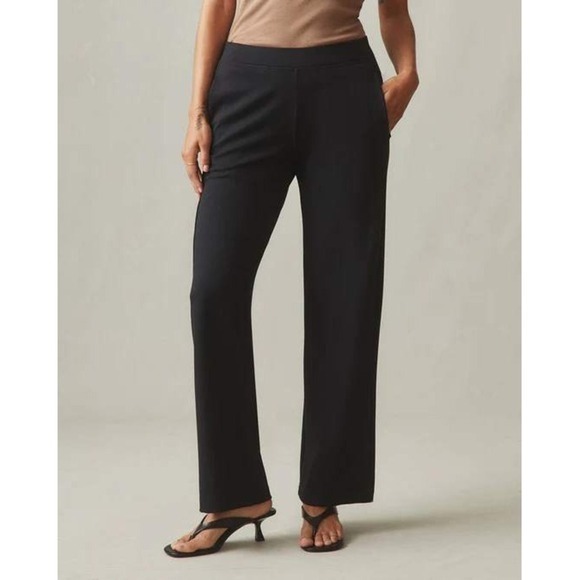 American Giant Black Straight Ponte Pants Made in USA Size Medium - Picture 6 of 13